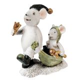 Playful Christmas Mice Ornament Sage & W