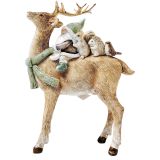 Reindeer with friends Ornament Sage & Br