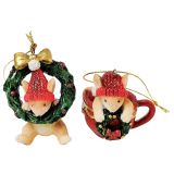 Playful Christmas Mice Hanging Decoratio