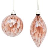 Speckle Glass Teardrop & Bauble Hanging 