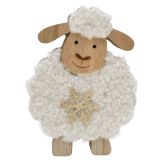 Fluffy Sheep Standing Decoration White 1