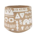 Sale Kaleem Tribal Planter Sand White S