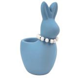 Sale Cute Bunny with Pearls Planter Blue