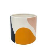 Sale Elena Abstract Planter Blue Yello