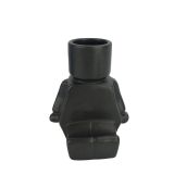 Sale Block Man Sitting Planter Black 14c