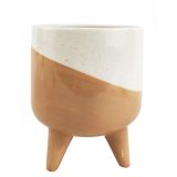 Sale Avery Dot Planter with Legs Beige M
