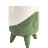 Sale Avery Dot Planter with Legs Green M