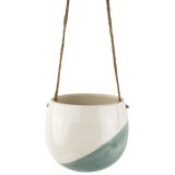 Sale Avery Dot Round Hanging Planter Blu