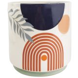 Sale Quinn Abstract Rainbow Planter Mult