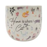 Home Is Where My Cat Is Planter Colourfu