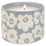 Retro Floral Candle Vanilla Candle Blue 