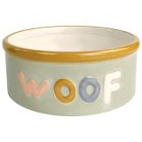 Perfect Pets Woof Dog Bowl Mint  Colour