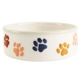 Perfect Pets Paws Pet Bowl Colourful 15c