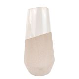 Sale Preston Vase White  Beige Lg 32cm 