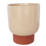 Sale Prim Tall Planter with Saucer White