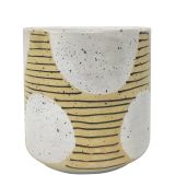 Sale Cyrus Planter White Yellow Med 14