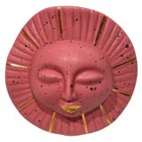 Sale Sun Face Vase Dark Pink Sm 12cm 