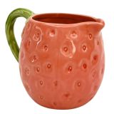 Strawberry Jug Pink 15cm 