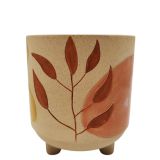Sale Haven Leaves Planter with Legs Pink