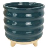 Sale Shelby Planter with Legs Teal Sm 14