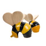 Bee Pot Hanger Black  Yellow 7cm 