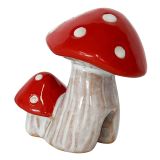 Toadstool Pot Hanger White & Red 7cm 