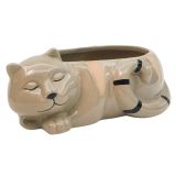 Cat Planter Bisque 7cm 