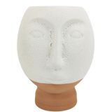 Sale Kendall Face Vase White Sm 18cm 