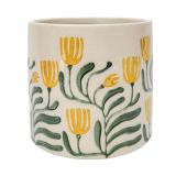 Pilbra Planter Green & Yellow Med 13cm 