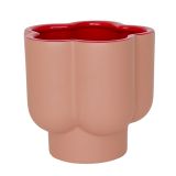 Groovy Flower Planter Pink & Red 13cm 