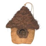 HUSK Hanging Birdhouse Brown 26cm 