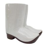 Cowboy Boots Planter White 16cm 