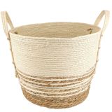 Sale Rattan Basket Natural Beige Sm 23x2