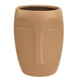 Sale Aztec Face Vase Beige Med 17cm 