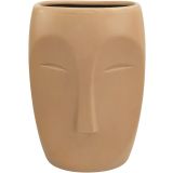 Sale Aztec Face Vase Beige Lg 22cm 
