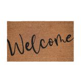 Welcome Doormat Black 45x75cm 