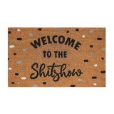 Welcome to the Shitshow Doormat Black 45
