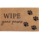 Wipe Your Paws Doormat Black 45x75cm 