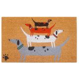 Dog Doormat Grey 45x75cm 