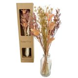 Sale Dried Floral Posie in Glass Peach 2