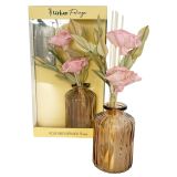 Dried Rose Flower Rose Glass Diffuser Pi