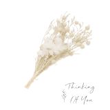Dried Floral Thinking of You Card Natura