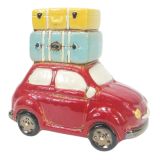 Travelling Beetle with Suitcases Planter