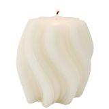 Sale Swirl Vanilla Candle Cream 8cm 