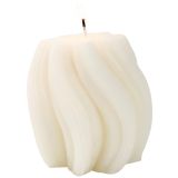 Sale Swirl Vanilla Candle Cream 10cm 