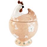 Country Chicken Canister Pink 14cm 