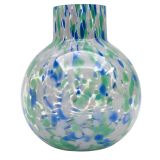 Jaslyn Speckle Glass Vase Green & Blue 1