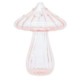 Toadstool Bud Vase Pink 12cm 