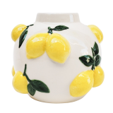 Tuscan Lemon Vase White 16cm 