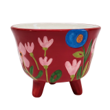 Naïve Floral Planter Red 16cm 